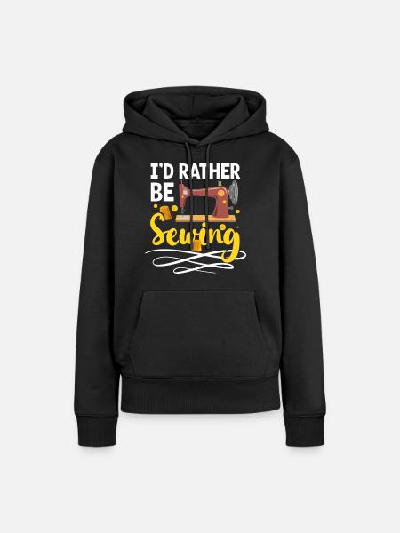 Schneiderin Nadel Stricken Maßschneider - Frauen Premium Bio Hoodie - Schwarz