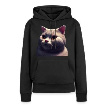 Britisch Kurzhaar Katze - Britisch Kurzhaar - Frauen Premium Bio Hoodie - Schwarz - Vorne - Julia (174cm)