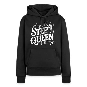 Step Queen Line Dance Cowboystil - Frauen Premium Bio Hoodie - Schwarz - Vorne - Julia (174cm)