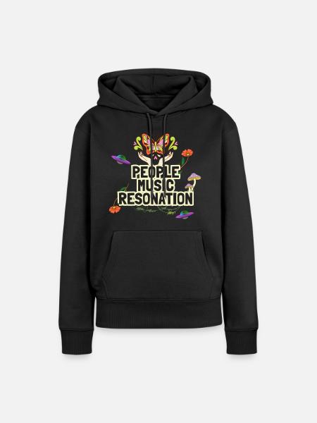 Fest - Frauen Premium Bio Hoodie - Schwarz