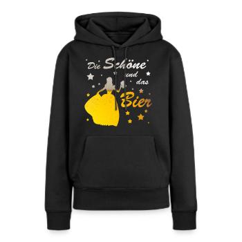 Bier Party Frauen Mallorca JGA - Frauen Premium Bio Hoodie - Schwarz - Vorne - Julia (174cm)