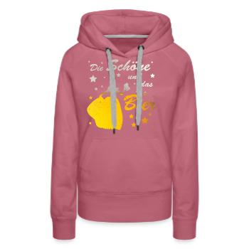 Bier Party Frauen Mallorca JGA - Frauen Premium Bio Hoodie - Malve - Vorne - Isabella (175cm)