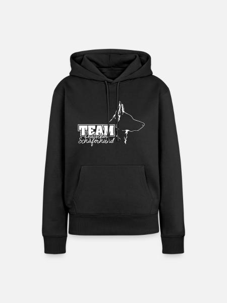 TEAM DEUTSCHER SCHÄFERHUND Profil Hunde Wilsigns - Frauen Premium Bio Hoodie - Schwarz