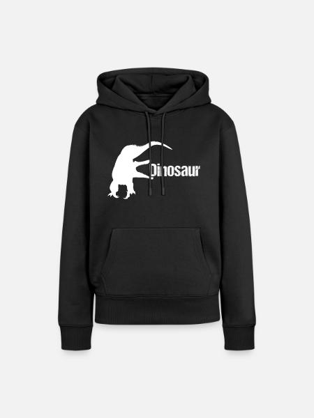 Dinosaur Echse - Dino - Frauen Premium Bio Hoodie - Schwarz