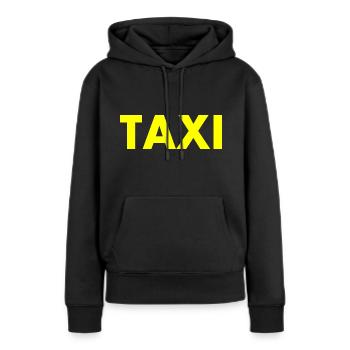 Taxi - Frauen Premium Bio Hoodie - Schwarz - Vorne - Julia (174cm)