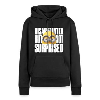 Minions Kevin Enttäuscht Aber Nicht Überrascht - Frauen Premium Bio Hoodie - Schwarz - Vorne - Julia (174cm)