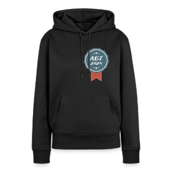 Abi 2024 Orden Ehrenzeichen - Frauen Premium Bio Hoodie - Schwarz - Vorne - Julia (174cm)