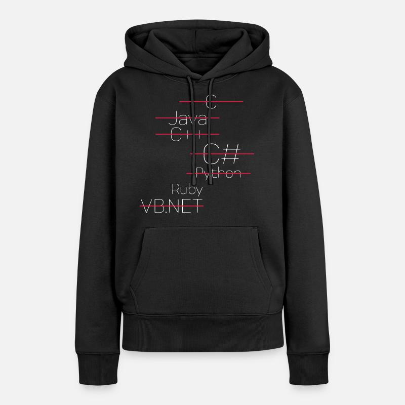RUBY / RUBY ON RAILS - Frauen Premium Bio Hoodie - Schwarz