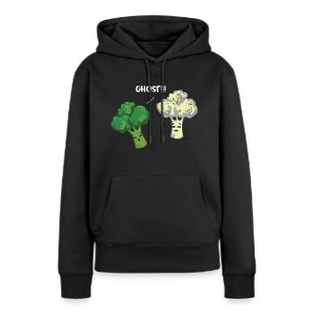 Brokkoli Blumenkohl - Frauen Premium Bio Hoodie - Schwarz - Vorne - Julia (174cm)