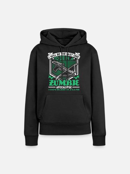 Zombie Apokalypse Games Geschenk - Frauen Premium Bio Hoodie - Schwarz