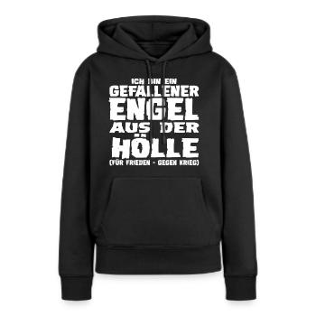 Gefallener Engel aus der Hölle - Frauen Premium Bio Hoodie - Schwarz - Vorne - Julia (174cm)