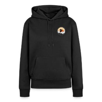 Freeride Ski Freestyle Logo du skieur Abréviation du pays - Sweat à capuche Premium bio Femme - noir - Devant - Julia (174cm)