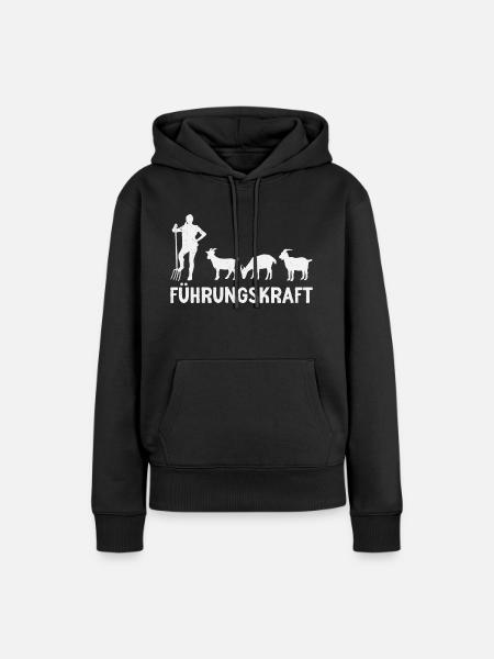 Ziegen Führungskraft Ziegenbock Landwirtin Ziege - Frauen Premium Bio Hoodie - Schwarz