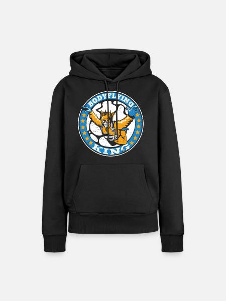 Indoor-Skydiving - Frauen Premium Bio Hoodie - Schwarz