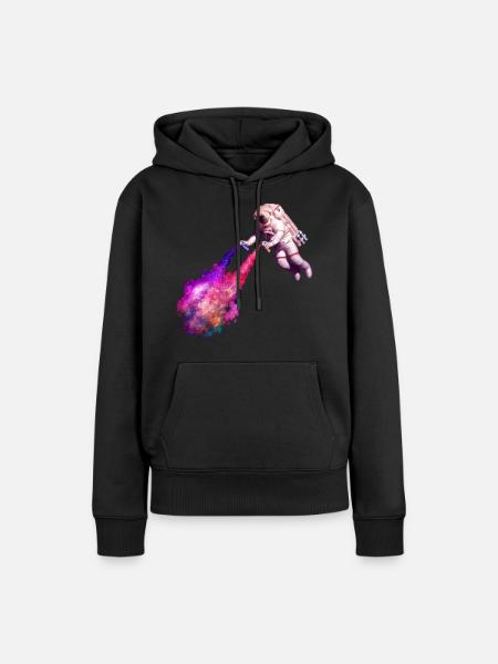 Sternschnuppen - Frauen Premium Bio Hoodie - Schwarz