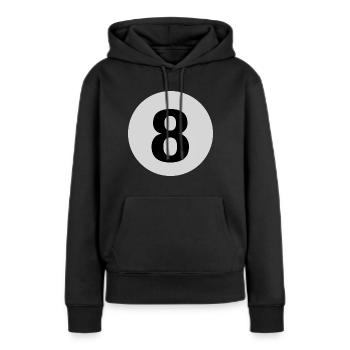Billard 8 Ball Pool - Sweat à capuche Premium bio Femme - noir - Devant - Julia (174cm)