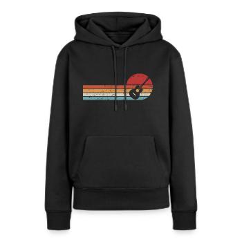 Akustische Gitarre Musiker Gitarrist - Frauen Premium Bio Hoodie - Schwarz - Vorne - Julia (174cm)