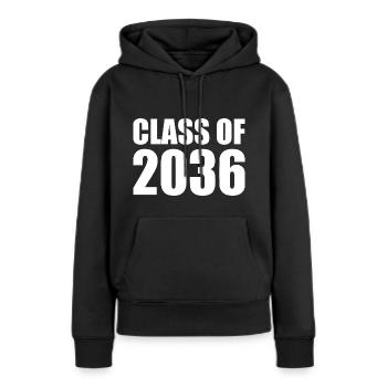 Class of 2036 - Women’s Premium Organic Hoodie - black - Front - Julia (174cm)