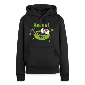 Sushi Maki Nigiri Geschenk Soja japanisch essen - Frauen Premium Bio Hoodie - Schwarz - Vorne - Julia (174cm)