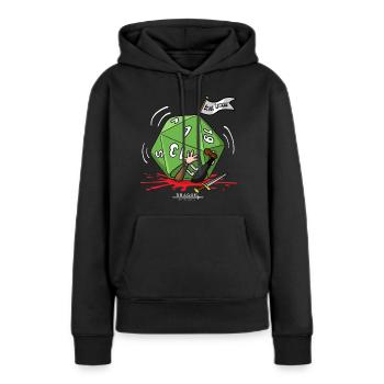 Critical failure - Women’s Premium Organic Hoodie - black - Front - Julia (174cm)