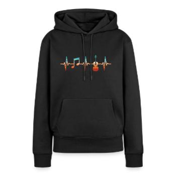 Bratsche Herzschlag Bratscher - Frauen Premium Bio Hoodie - Schwarz - Vorne - Julia (174cm)