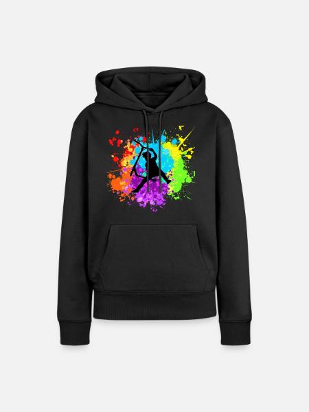 Freestyle-Roller - Frauen Premium Bio Hoodie - Schwarz