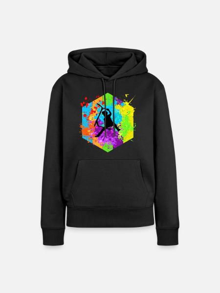 Freestyle-Roller - Frauen Premium Bio Hoodie - Schwarz
