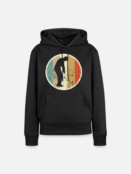 Abschlag Golfspieler Golfer - Frauen Premium Bio Hoodie - Schwarz
