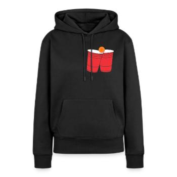 Beer pong - Women’s Premium Organic Hoodie - black - Front - Julia (174cm)