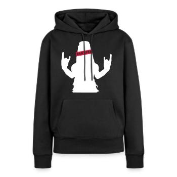 Bad Girl - Frauen Premium Bio Hoodie - Schwarz - Vorne - Julia (174cm)