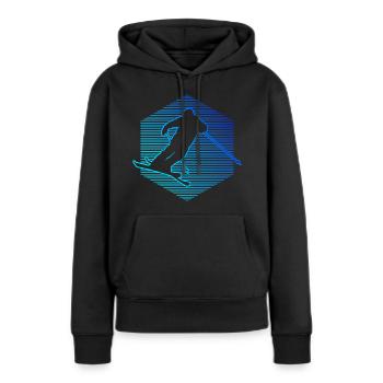 Freestyle Ski Herren Ski Jumping Slopestyle - Frauen Premium Bio Hoodie - Schwarz - Vorne - Julia (174cm)