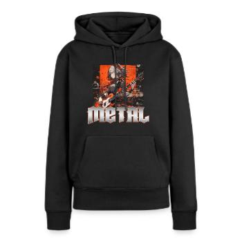Metal Musik Album Cover - Anime Shirt - Frauen Premium Bio Hoodie - Schwarz - Vorne - Julia (174cm)