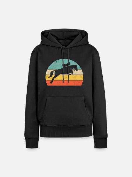 Show jumping - Women’s Premium Organic Hoodie - black