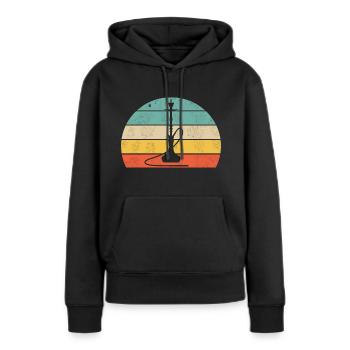 shisha - Frauen Premium Bio Hoodie - Schwarz - Vorne - Julia (174cm)