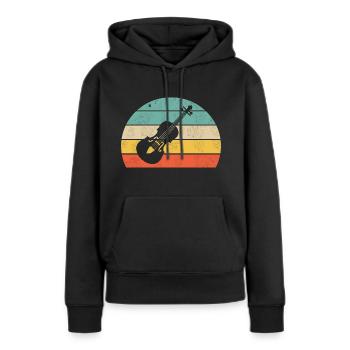 Violin Violin - Women’s Premium Organic Hoodie - black - Front - Julia (174cm)
