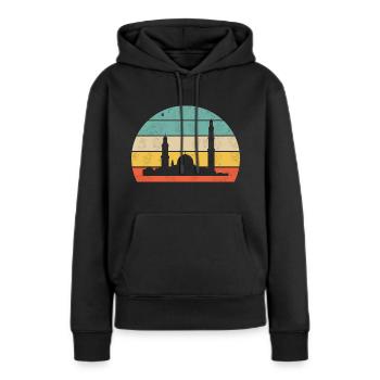 Istanbul skyline - Frauen Premium Bio Hoodie - Schwarz - Vorne - Julia (174cm)
