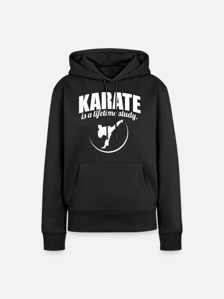 Karate - Frauen Premium Bio Hoodie - Schwarz