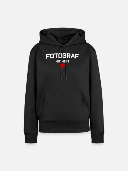 Fotograf - Frauen Premium Bio Hoodie - Schwarz