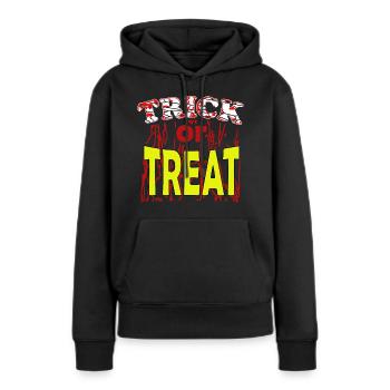 Trick or Treat Halloween - Frauen Premium Bio Hoodie - Schwarz - Vorne - Julia (174cm)