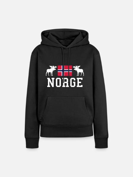 Norway - Frauen Premium Bio Hoodie - Schwarz