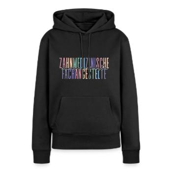 examinierte Zahnmedizinische Fachangestellte - Frauen Premium Bio Hoodie - Schwarz - Vorne - Julia (174cm)