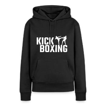 Kickboxing - Frauen Premium Bio Hoodie - Schwarz - Vorne - Julia (174cm)
