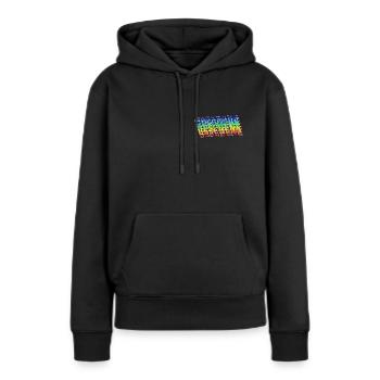 Geschenk Geschenk Geschenk Geschenk Geschenk - Frauen Premium Bio Hoodie - Schwarz - Vorne - Julia (174cm)