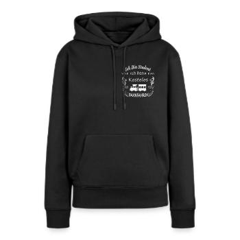 Ich bin Student - Frauen Premium Bio Hoodie - Schwarz - Vorne - Julia (174cm)