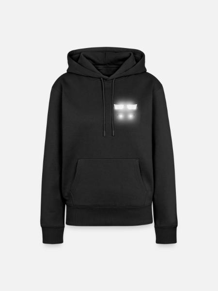 Traktor Scheinwerfer - Frauen Premium Bio Hoodie - Schwarz
