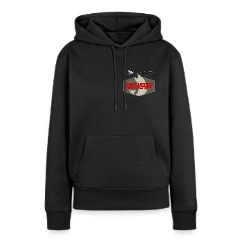 Trout Whisperer - Women’s Premium Organic Hoodie - black - Front - Julia (174cm)