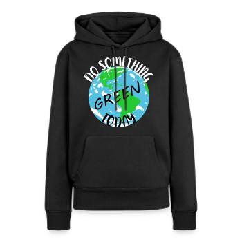 Naturschutz Klima Naturschützer Meer - Frauen Premium Bio Hoodie - Schwarz - Vorne - Julia (174cm)