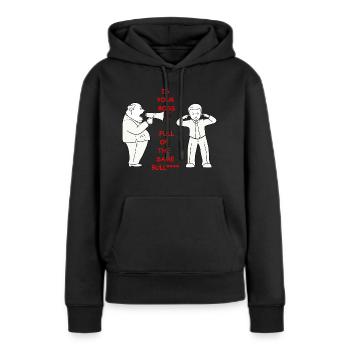 Boss - Frauen Premium Bio Hoodie - Schwarz - Vorne - Julia (174cm)