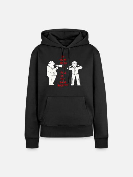 Boss - Frauen Premium Bio Hoodie - Schwarz