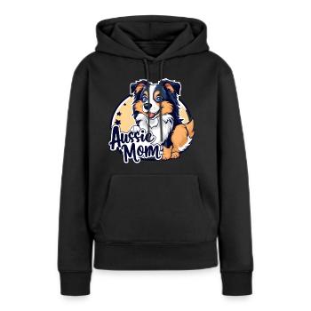Aussie Mom - Women’s Premium Organic Hoodie - black - Front - Julia (174cm)